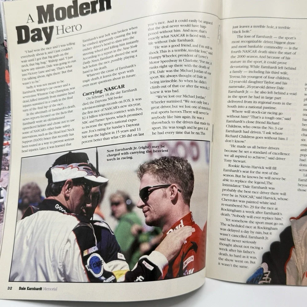 Tribute Dale Earnhardt His Legend Lives Gold‎ Collector Series Magazine